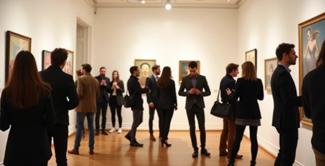 Architecture circulaire montrant les acteurs du marché de l'art français en interaction