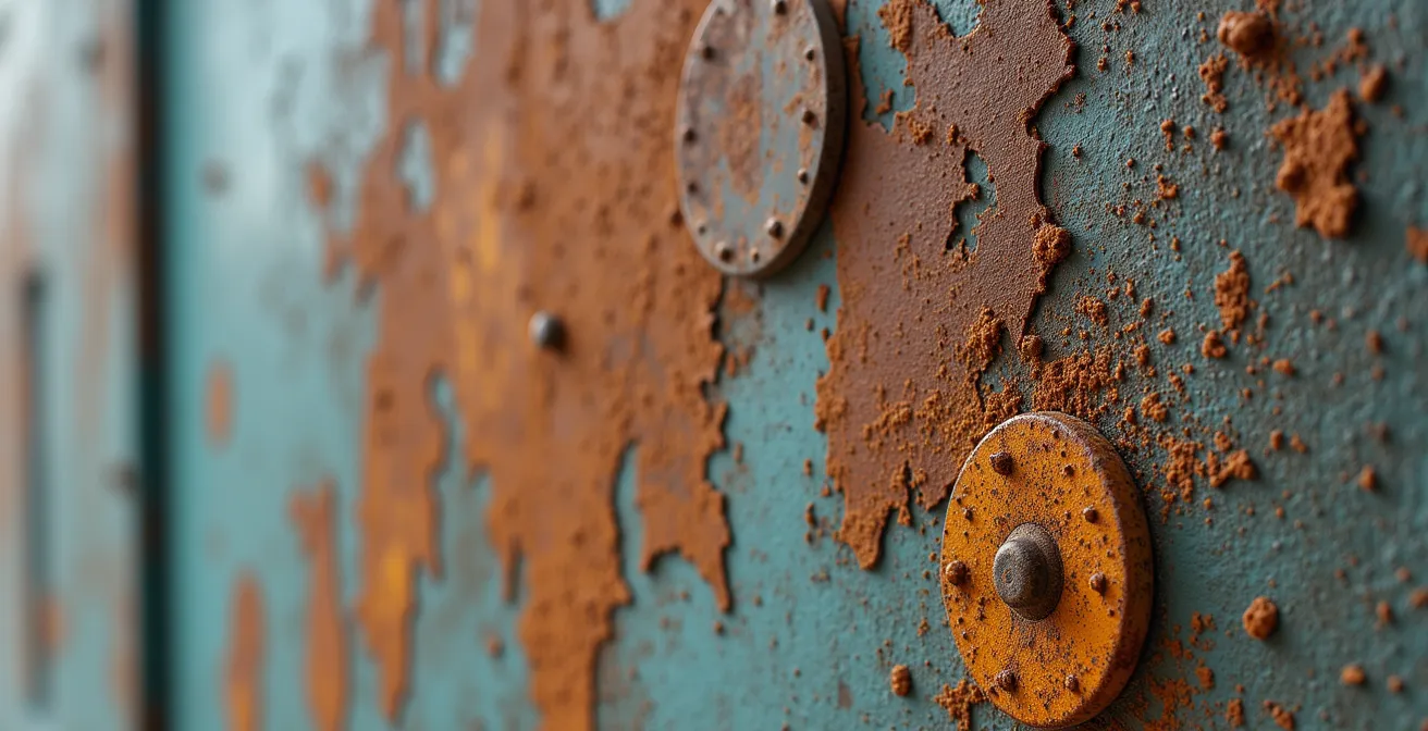 Vue large d'une friche culturelle reconvertie avec architecture industrielle et installations artistiques