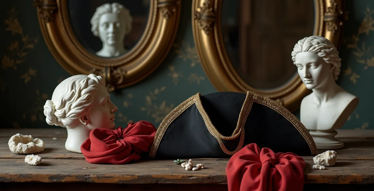 Représentation symbolique du portrait révolutionnaire français montrant la construction de l'identité citoyenne