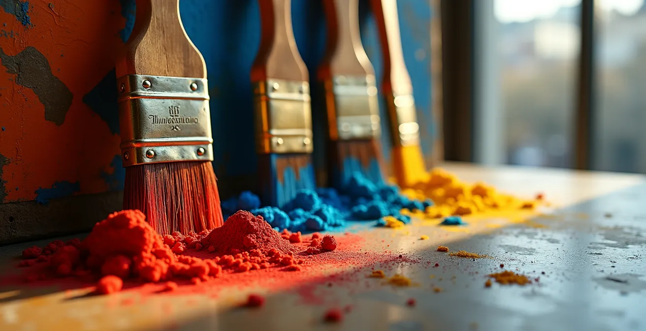 Représentation symbolique des mouvements artistiques du 20e siècle en France